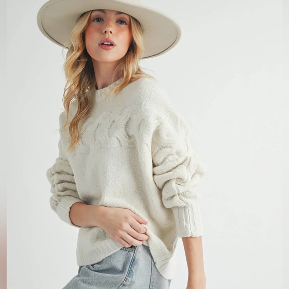 Elaine Sweater by AEIMI + CO in White - Picture 8 of 10